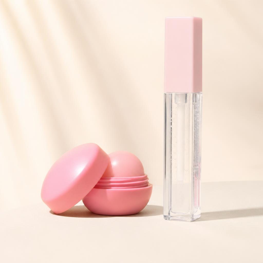 Dúo bálsamo y brillo labial